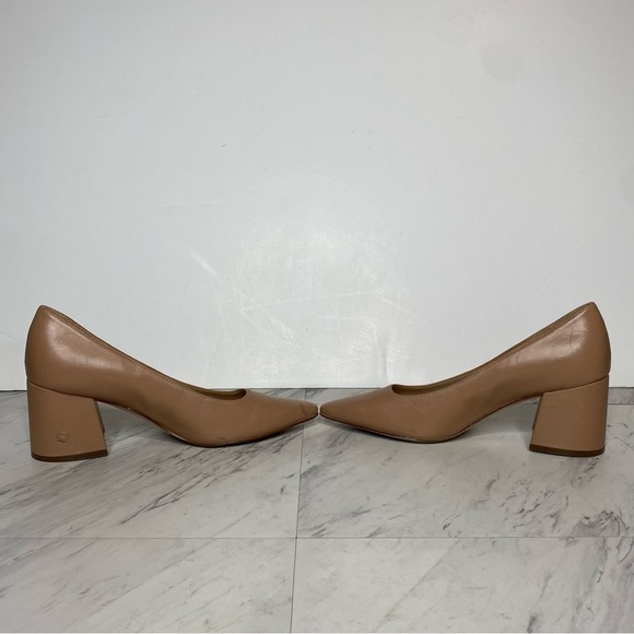 27 Edit Licia Tan Leather Pointy Toe Pump 9M - Picture 6 of 16